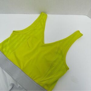 Nike Women's Novelty Tank‎ Grey/Venom Green Dri-Fit size Small